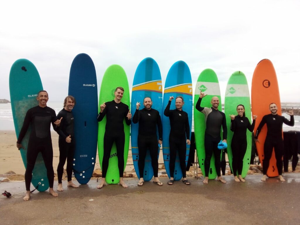 Séance de surf aux Oudayas