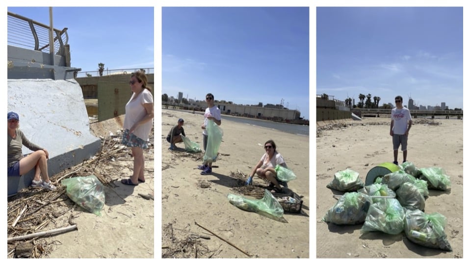 Israël Accueil: Nettoyage de plage!